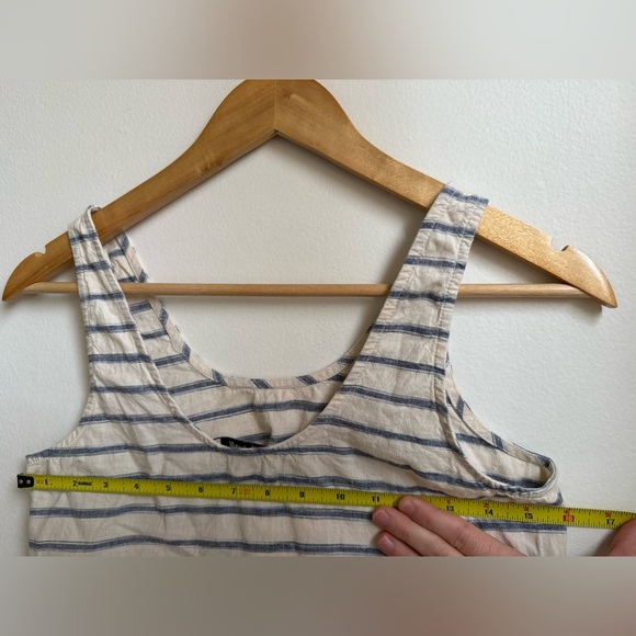 Madewell Cream and Blue Striped Tank Top - Picture 6 of 6